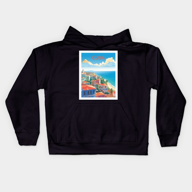 CUBA Kids Hoodie by MarkedArtPrints